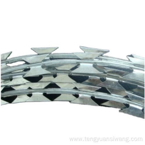 BTO-22 hot dipped galvanized razor barbed wire fence